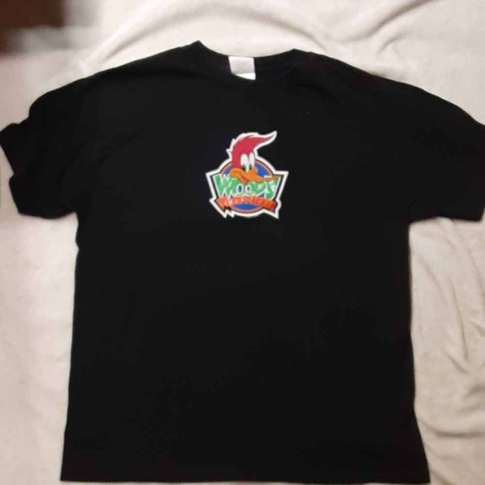 Woody woodpecker vintage cartoon black tshirt size large
